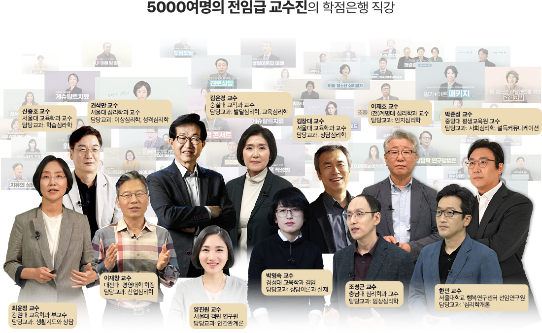 5000여명의 전임급 교수진