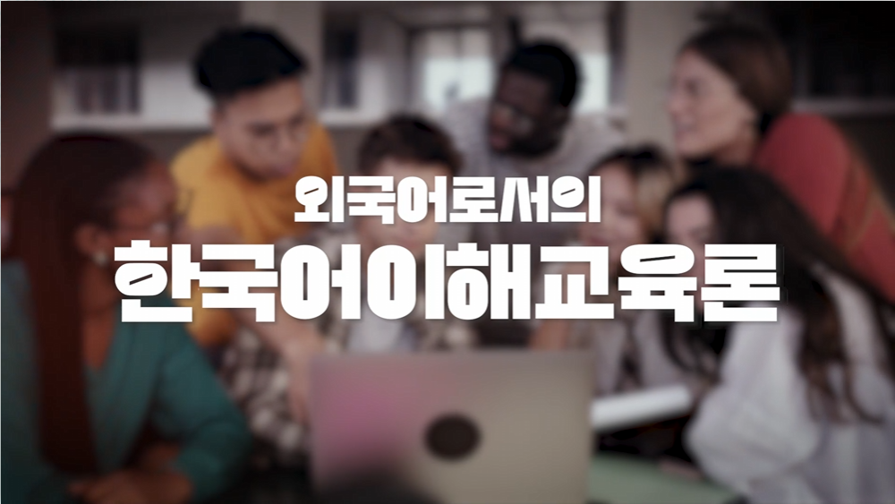 외국어로서의한국어이해교육론 장민정 교수님