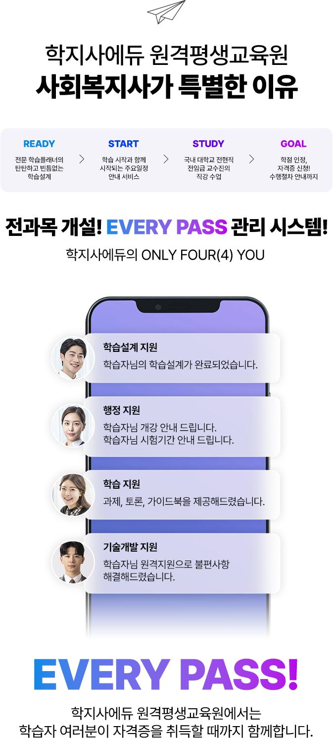 학지사에듀 원격평생교육원 사회복지사가 특별한 이유